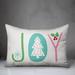 The Holiday Aisle® Sutliff Colorful Christmas Joy Lumbar Pillow Polyester/Polyfill blend | 14 H x 20 W x 1.5 D in | Wayfair