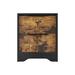 Ebern Designs Mirrah 2 - Drawer Nightstand Wood in Black | 18.9 H x 15.74 W x 14.56 D in | Wayfair 03994269E7F34FC38833428614CC8E03
