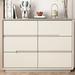 Latitude Run® Italian Simple Multifunctional Storage Dining Sideboard Wood in White | 27.56 H x 47.24 W x 15.75 D in | Wayfair