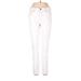 LC Lauren Conrad Jeans - High Rise Skinny Leg Boyfriend: Ivory Bottoms - Women's Size 8 - Light Wash