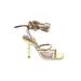 Schutz Heels: Gold Shoes - Women's Size 5