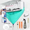 Kit de sac de livres pour climatiseur couverture de livres anti-fuite avec tuyau de vidange d'eau