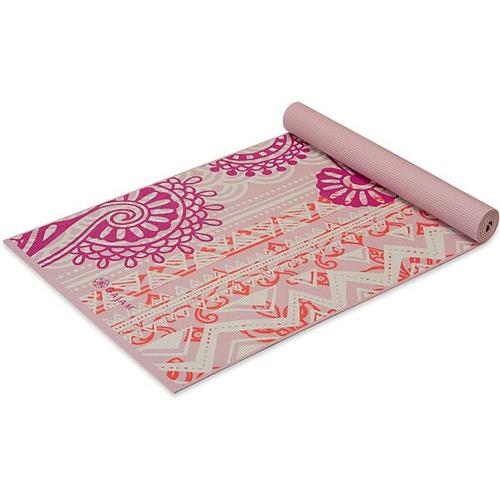 GAIAM Matte BOHEMIAN ROSE YOGAMATTE 4MM CLASSIC PRINTED, Größe - in Pink