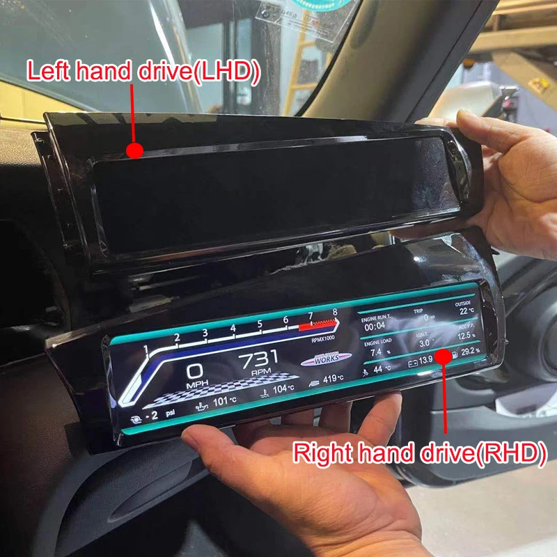 Für MINI Cooper F55 F56 F57 Passagier LCD Display Dashboard Co fahrer geschwindigkeit meter Zubehör Digital Dashboard Screen RHD LHD Image
