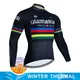 Winter Thermal Tour de Giro d'italia Rad trikot MTB Fahrrad warme Fahrrad bekleidung Langarm Rad