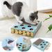 Clearance! Loyerfyivos Wood Cat Hit Gophers Toys Interactive Catch Mouse Game Tease Cat Toys Wood Cat Teaser Toys Hit Gophers Toys Indoor Catch Mouse Pet Training Game Machine