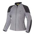 SHIMA JET - Atmungsaktive MESH-Paneele, Wasserdichte, Herausnehmbare Membrane, Level 2 Rückenprotektor inklusive, Erweiterte Einstellmöglichkeiten (Jacke Damen, Grau, XL)