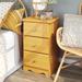 Palace Imports 100% Solid Wood 3-Drawer Nightstand with Metal or Wooden Knobs