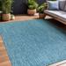 Beverly Rug Indoor/Outdoor Area Rugs Waterproof Patio Porch Garden Carpet Aqua Blue 10 x14