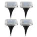 Solar Ground Lights 8 LED Square Solar Underground Light 4 Pack Outdoor In Ground Lights for Outdoor Garden Lawn Yard Walkway Pool Patio Deck Pathway