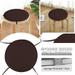 Hxoliqit Round Garden Chair Pads Seat Cushion For Outdoor Bistros Stool Patio Dining Room Four Ropes Seat Cushion Home Textiles Daily Supplies Home Decoration(Brown) for Living Room Or Car