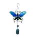 SHENGXINY Spring Wind Chime Ornaments Clearance 1PC Painted Rust-proof Metal Wind Chime Hanging Room Decoration Blue