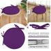 Hxoliqit Round Garden Chair Pads Seat Cushion For Outdoor Bistros Stool Patio Dining Room Seat Cushion Home Textiles Daily Supplies Home Decoration(Purple) for Living Room Or Car