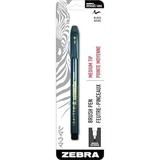 Zebra Pen Zensations Brush Pen Medium Brush Tip Black Water-Resistant Ink 1-Pack