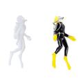 Holloyiver Micro Diver Model People Action Figure Diorama Model Swimmers Figurines Scuba Diver People Figurines DIY Sand Table Layout Model (20cm)