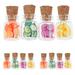 16 Sets Model Mini Fruit Slices Miniature Snack Jar Glass Honey Candy Dollhouse Spice Food Bottle