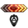 moobody USB Rechargeable Remote Helmet Light Waterproof Bicycle Helmet Warning Light for Safe Riding