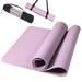 5mm Thick Exercise Yoga Floor Mat 74.8*27.6*0.24 Inches Great for Camping Cardio Workouts Pilates Gymnastics Carrying Strap Included