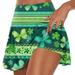 Apepal St. Patrick s Day Dresses And Skirts for Women Women s Fashion St Patrick Printed Casual Sports Fitness Running Yoga Tennis Skirt Pleated Short Skirt Shorts Half Skirt Green 4XL