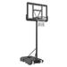 BENTISM 44 Basketball Hoop ï¼ŒPortable 4-10 ft Adjustable Height PC Backboard System Hoop & Goal Basketball Set w/ Wheels Stand & Fillable Base Outdoor/ Indoor