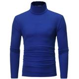 inhzoy Mens Turtleneck Thermal Tops Long Sleeve Base Layer Shirts Undershirt Royal Blue S