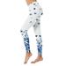 Frehsky High Waisted Leggings Valentine s Day Print Series High Waist Women s Tights Compression Pants Yoga Running Fitness High Waist Leggings Leggings for Women Blue XL