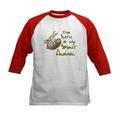 CafePress - The Sloth Is My Spirit Animal Baseball Jersey - Kids Cotton Baseball Jersey 3/4 Sleeve Shirt