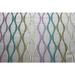 Fabric Mart Direct Multicolored Waves Curtain Fabric By The Yard 52 inches or 132 cm width Lavender Purple & Light Gold & Sea Green Polyester Weaved Fabric Upholstery Fabric for Curtain/Drapery