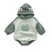 EHQJNJ Baby Girl Outfits 0-3 Months Winter Baby Boy Girl Cartoon Outfit Hoodie Romper Sweatshirt Rabbit Long Sleeve Jumpsuit Green Solid Toddler Shirts Girl Baby Girls Clothing Summer Sale