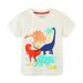 mveomtd Children s Summer T Shirt Cartoon Dinosaur Print Short Sleeve Crewneck Top Casual Going Out For 1 To 7 Years Summer Boys Boys 8 Clothes