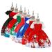 AJZIOJIRO Toddler Girls Christmas Performance Dresses 3-10Y Kids Santa Claus Princess Dresses Dance Gown Party Dresses Special Occasion