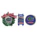 The Memory Company Florida Gators Three-Pack Wreath, Sled & Circle Ornament Set