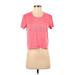 Adidas Active T-Shirt: Pink Activewear - Women's Size X-Small