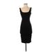 Forever 21 Casual Dress - Bodycon: Black Solid Dresses - Women's Size Medium