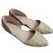 Anthropologie Shoes | Anthropologie Seychelles Great Escape Woven Pointed Flats 7 | Color: Gold/Tan | Size: 7