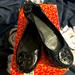 Tory Burch Shoes | 100% Authentic Tory Burch Reva Patent Leather Flats Size 7.5 | Color: Black | Size: 7.5