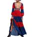 Free People Dresses | Free People Starlight Red Bohemian Rare Combo Maxi Dress | Color: Blue/Red | Size: L