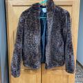 Nine West Jackets & Coats | Nine West Faux Fur Jacket. | Color: Brown | Size: 10