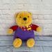 Disney Toys | 90’s Vintage Winnie The Pooh Talking Bear Stuff Animal Giggles Nose 14” | Color: Purple/Yellow | Size: 14” Tall