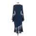 Teri Jon by Rickie Freeman Cocktail Dress: Blue Dresses - Women's Size 4