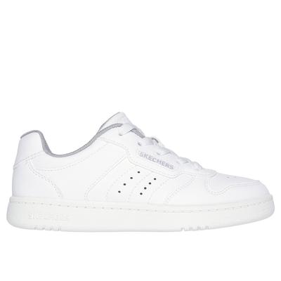 Skechers Boy's Quick Street - Vorton Sneaker | Size 12.0 | White | Synthetic/Textile | Machine Washable