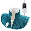 Heating Pad for Neck and Shoulder, Neck Heating Pad, with 6 Heat Settings, Fast Heat Up, Auto Over-Heat Protection, Keep Warm in Winter, for Heated for Pain Relief Full Moon