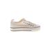 Fashion Sneakers: Ivory Solid Shoes - Women's Size 6 - Round Toe