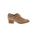 Rag & Bone Ankle Boots: Slip-on Chunky Heel Boho Chic Tan Print Shoes - Women's Size 37 - Almond Toe