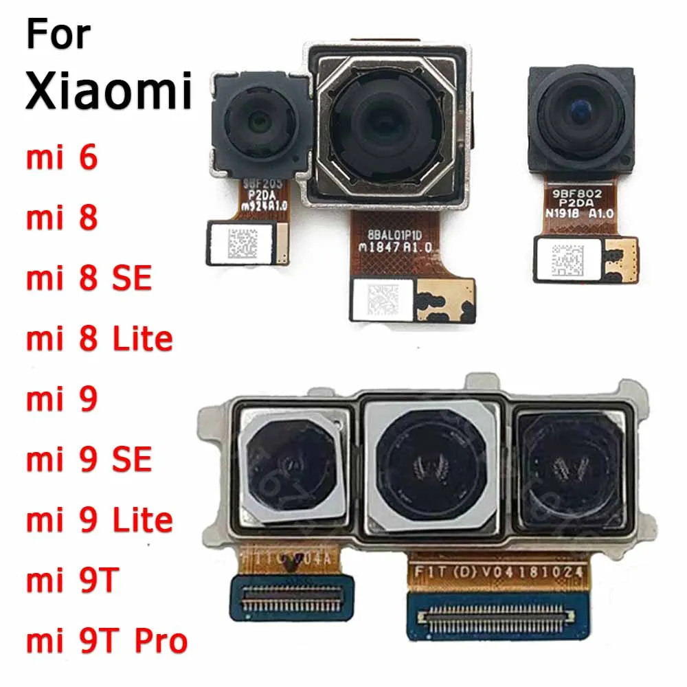 Fotocamera posteriore per Xiaomi Mi 8 Lite 9 SE 9T Pro 6 Mi6 Mi8 Mi9 Modulo fotocamera posteriore Vista posteriore Riparazione Flex Pezzi di ricambio