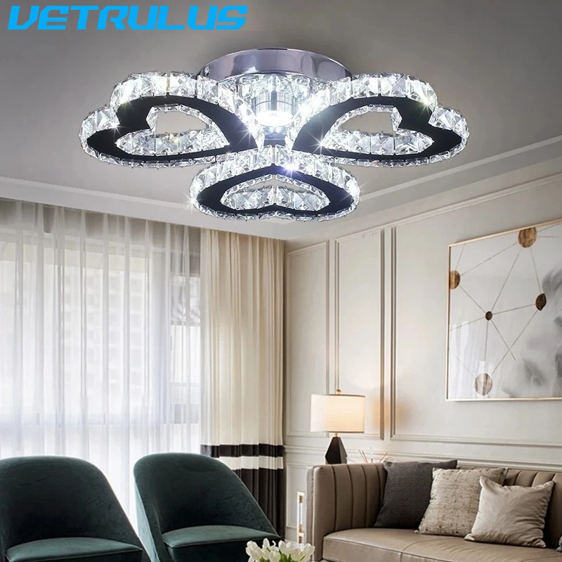 Moderne Kristall LED Decken leuchte nordischen Kronleuchter Wohnzimmer Dekor Innen Pandent Lampe Schlafzimmer Leuchte Hotel Luxus Leuchte