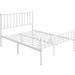 Yaheetech Minimalist Metal Platform Bed Frame with Spindle Headboard and Footboard