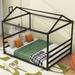 Queen Size Metal House Platform Bed for Kids