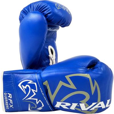 Rival Boxing RFX-Guerrero HDE-F Pro Fight Lace-Up Boxing Gloves - Blue