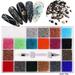 Nail Art Rhinestones Micro Diamonds Nail Art Diamonds Flat Bottom Shaped Diamonds Boxed Nail Art Accessories DIY Set Nail Drill